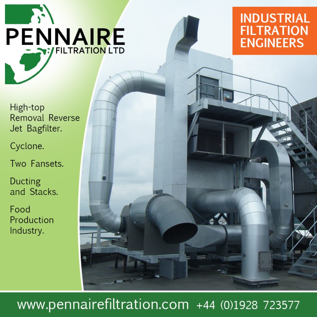 Pennaire High Top Removal Reverse Jet Bagfilter