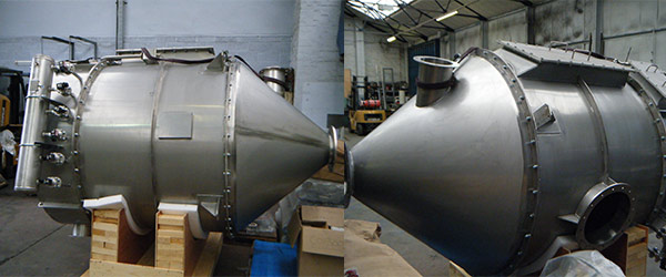 Pennaire bespoke stainless steel cylindrical reverse jet collector