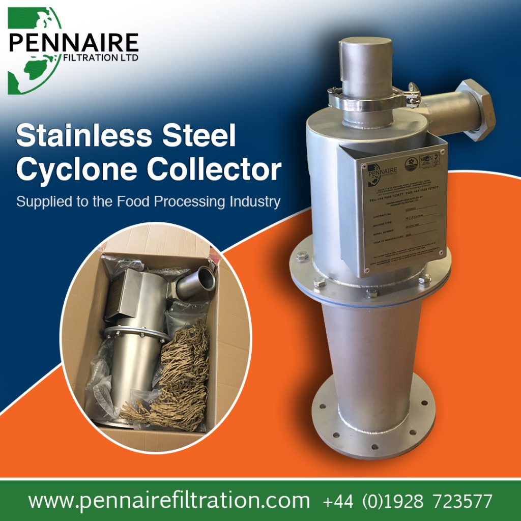 Pennaire can supply a full range of high efficiency cyclone collectors.