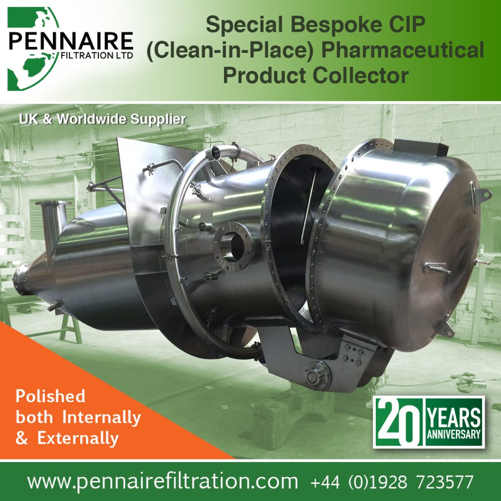 bespoke CIP (Clean-in-Place) pharmaceutical product collector