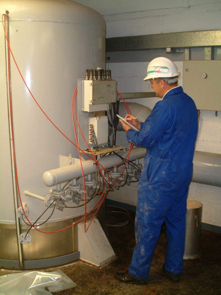 Pennaire Engineer carrying out LEV Testing